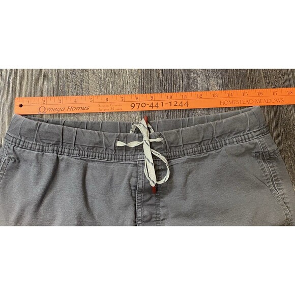 TOPO Designs Organic Cotton Shorts Brown 6” Inseam Pockets Mens Large Button Fly - Picture 11 of 16